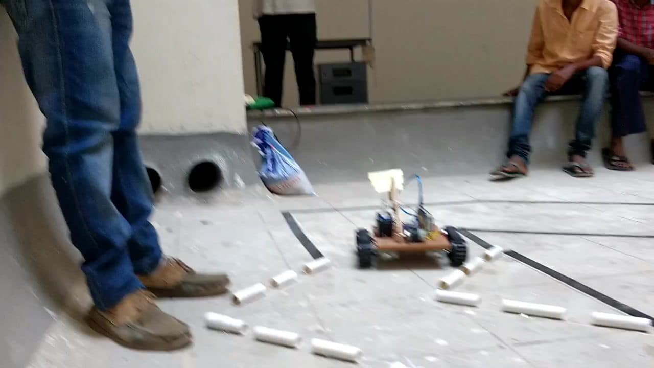 Autonomous bot on course
