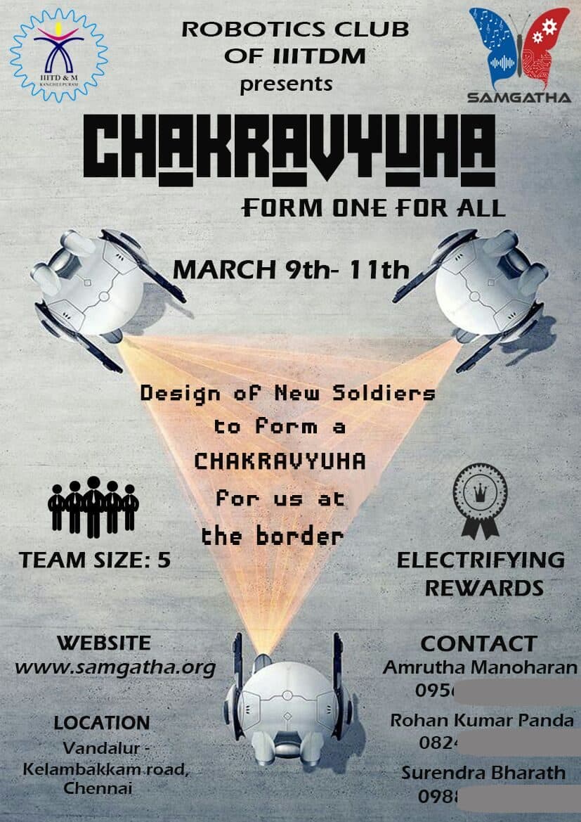 Robotics club competition poster