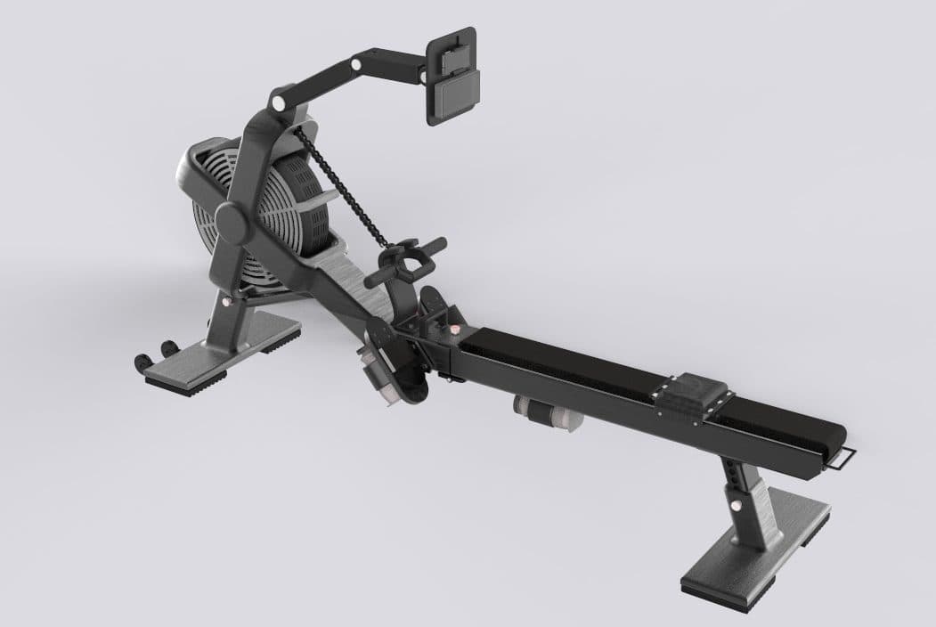Rowing machine concept render